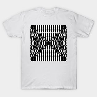 Black White Cathod and Half Diamond T-Shirt